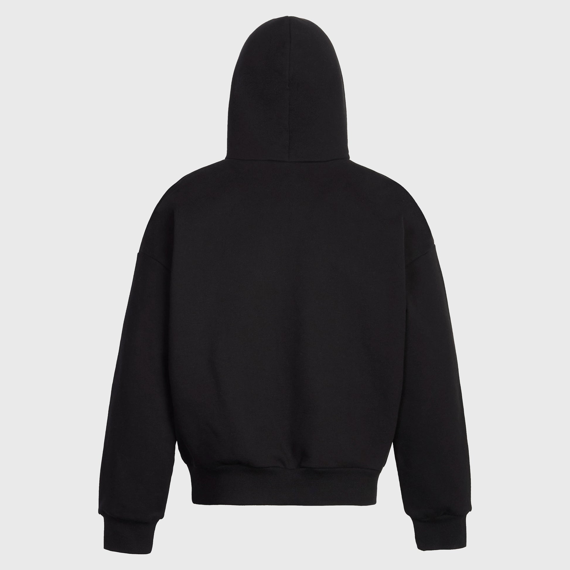 black organic cotton hoodie