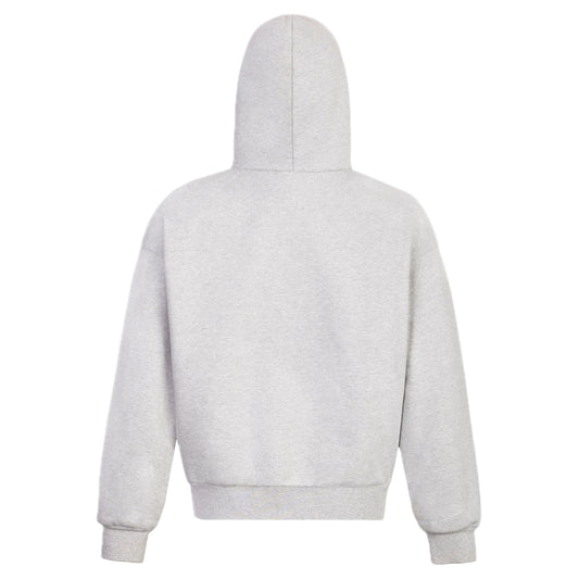 grey organic cotton hoodie