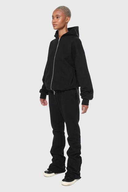 Black zip up hoodie
