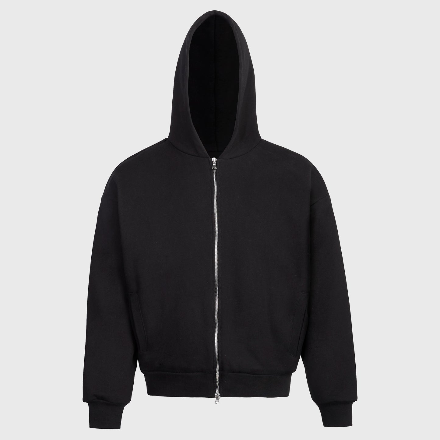 Black zip up hoodie