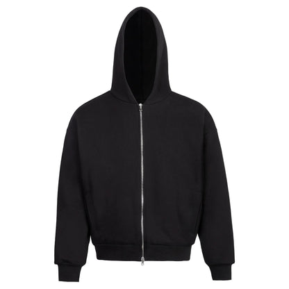Black zip up hoodie