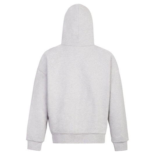 ORGANIC COTTON HOODIE - PURE GREY