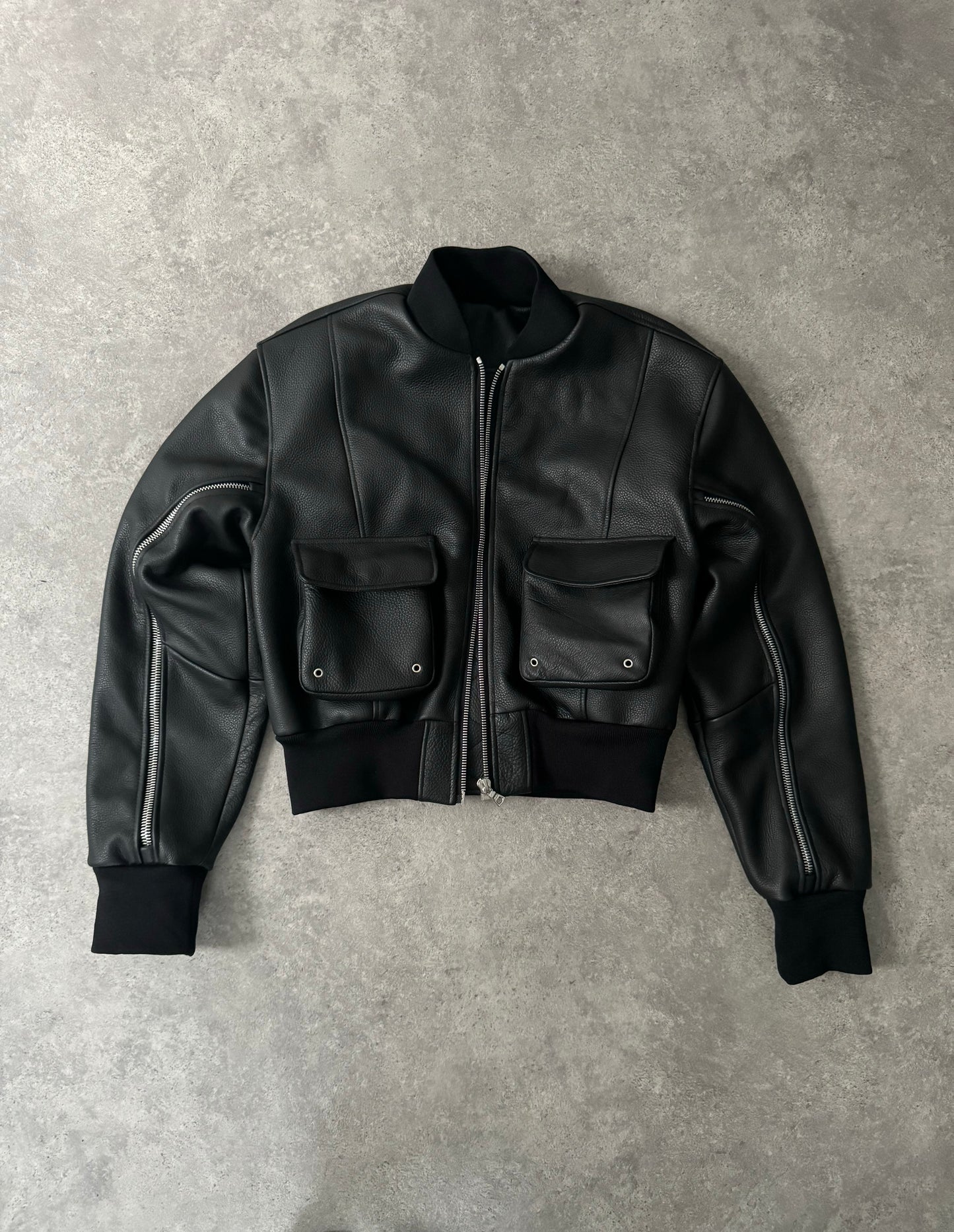 Cowhide Leather Bomber jacket