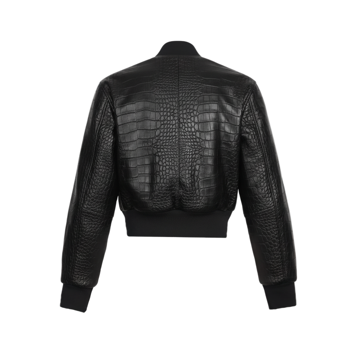 CROCODILE LEATHER BOMBER JACKET